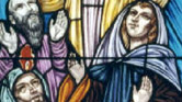 Crucifixion window (detail)