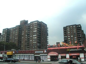 photo of lenox terrace from 132nd street and malcolm x blvd