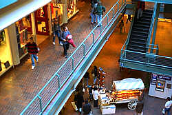 Inside - stairwell of stores